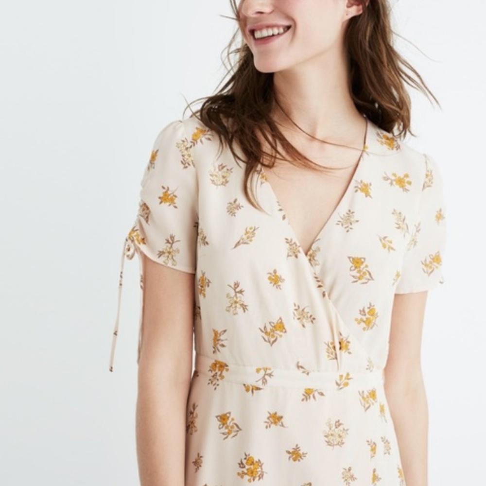 Madewell Silk Maxi Dress in Field Bouquet